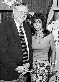 Sheriff Joe Arpaio met with Paula Abdul during her visit.